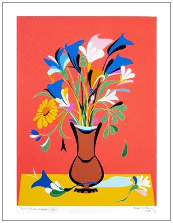 LUIGI SERVOLINI Livorno 1900 – 1981 Senza titolo 1972 Cromoserigrafia...