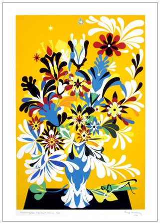 LUIGI SERVOLINI Livorno 1900 – 1981 Senza titolo 1971 Cromoserigrafia...