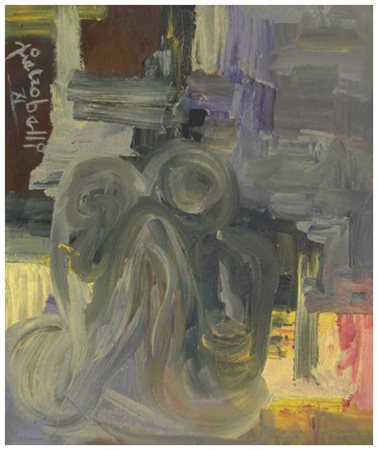 JOLANDA PIETROBELLI Pisa 1947 Senza titolo 1971 Olio su tela 35 x 30. Firma e...