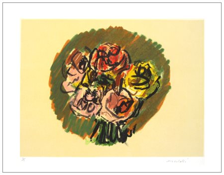 ENNIO MORLOTTI Lecco 1910 – Milano 1992 Senza titolo Litografia a colori...