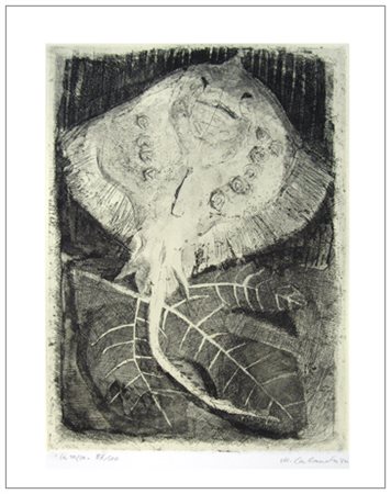 MARIO CALANDRI Torino 1914 – Torino 1993 La Razza 1954 Acquaforte es.87/100....