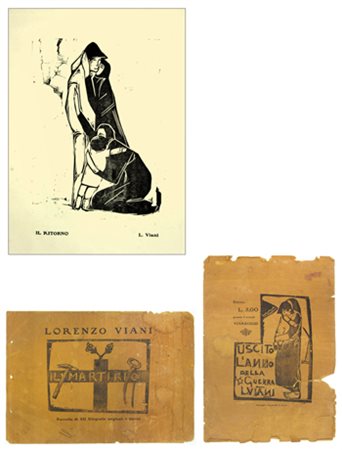 LORENZO VIANI Viareggio 1882 – Ostia 1936 Il ritorno 1910 / 1915 Xilografia...