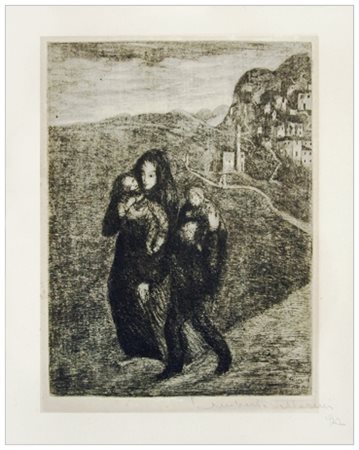 UMBERTO VITTORINI Barga 1890 – Milano 1979 Senza titolo 1922 Acquaforte....