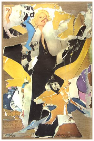 MIMMO ROTELLA Catanzaro 1918 – Milano 2006 La diva anni ‘70 Litografia e...