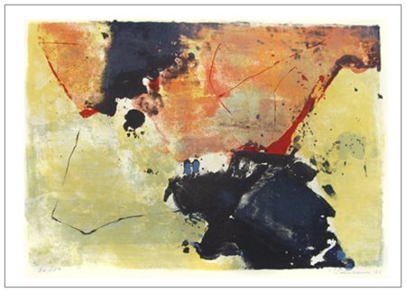 GIUSEPPE SANTOMASO Venezia 1907 – Venezia 1990 Senza titolo 1962 Litografia a...