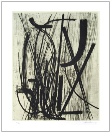 HANS HARTUNG Lipsia (Germania) 1904 – Antibes (Francia) 1989 Composizione 16...