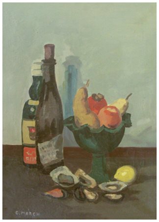 GIOVANNI MARCH Tunisi (Tunisia) 1894 – Livorno 1974 Natura morta /...