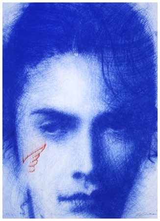 OMAR GALLIANI Montecchio Emilia 1954 Blu Pastelli policromi cu cartoncino 45...