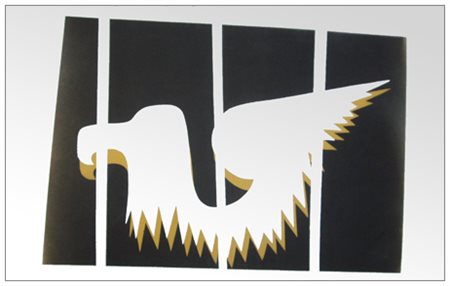 FRANCO ANGELI Roma 1935 – Roma 1988 America 1982 Smalto e vernici spray su...