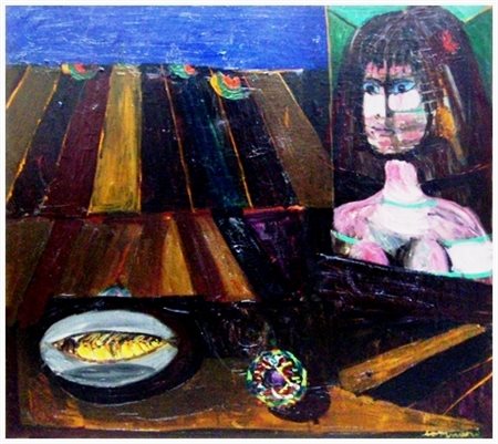 BRUNO CASSINARI Piacenza 1912 – Milano 1992 Tramonto 1971 Olio su tela 80 x...