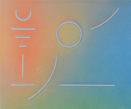 TOMAHINSKI GEORGE XX SecoloSun, 1974acrilici su tela cm. 50x60, firma, titolo...