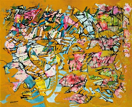 ZORZENON ELVIO Aquileia 1939Senza titolotecnica mista su tela cm. 80x100,...