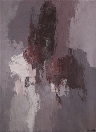 PANTALEONI IDEO Legnano 12/10/1904 - Milano 25/12/1993Informale, 1958olio su...