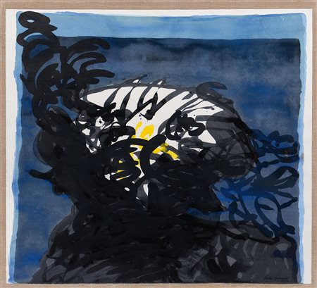 GRANAROLI CLAUDIO Milano 1939Big fish, 1987tecnica mista su carta applicata...