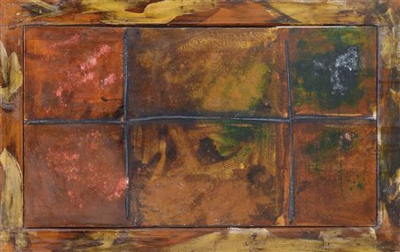 BOERO RENATA Genova 21/12/1936Cromogramma, 1968colori vegetali su tela e...