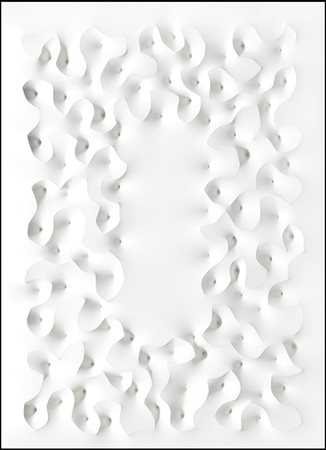 AMADIO GIUSEPPE Todi 19/05/1944Afalotela estroflessa bianca cm. 78,5x56,5x4,...