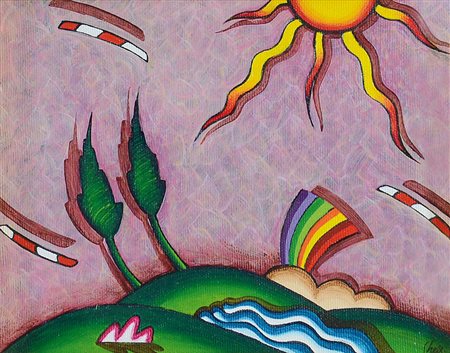 GHELLI GIULIANO Firenze 1944 - 15/02/2014La buona luceolio su tela cm. 20x25,...