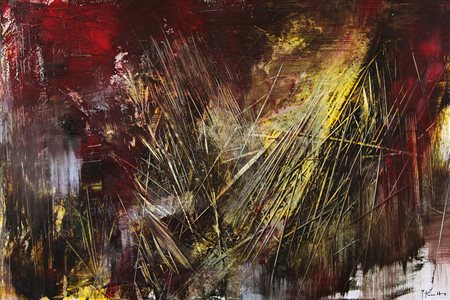 PEDRETTI ANTONIO Gavirate 03/02/1950Senza titoloolio su tela cm. 80x120,...