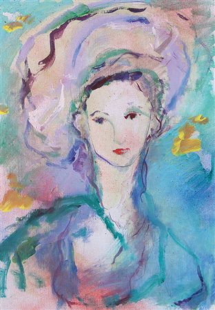 TRECCANI ERNESTO Milano 26/08/1920 - Milano 27/11/2009Ragazzaolio su tela cm....