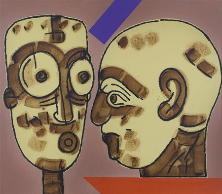 POZZATI CONCETTO Vo' Vecchio (Pd) 01/12/1935Tribale, 2001olio e smalto su...