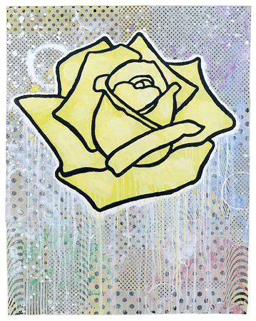 BAECHLER DONALD Hartford, Connecticut 1956Yellow rose (floating), 2011tecnica...