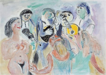 PAJETTA GUIDO Monza (Mi) 08/02/1898 - Milano 15/02/1987Serenata a nudo di...