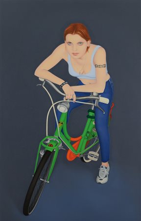 D'AMARO VALENTINA Massa 1966Senza titolo, 2002olio su tela cm. 160x100, firma...