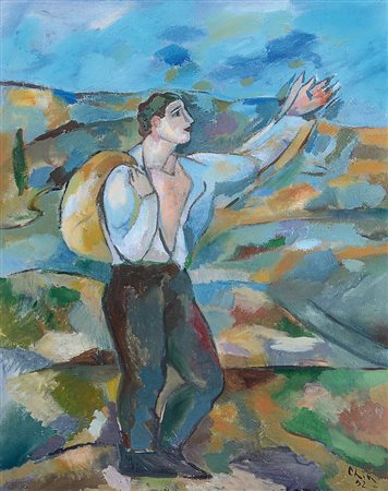 CHIA SANDRO Firenze 20/04/1946Senza titolo, 1992olio su tela cm. 146x114,...