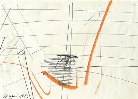 RUGGERI PIERO Torino 27/04/1930 - 14/05/2009Senza titolo, 1989pastelli e...