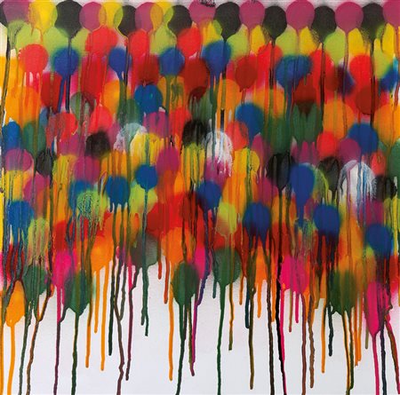 MANON DERMIS Santo Domingo 1981Il colorado, 2014acrilici su tela cm. 50x50,...