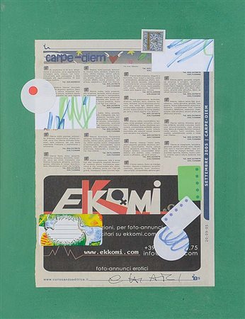 CHIARI GIUSEPPE Firenze 26/09/1926 - Firenze 10/05/2007Carpe-diemcollage su...