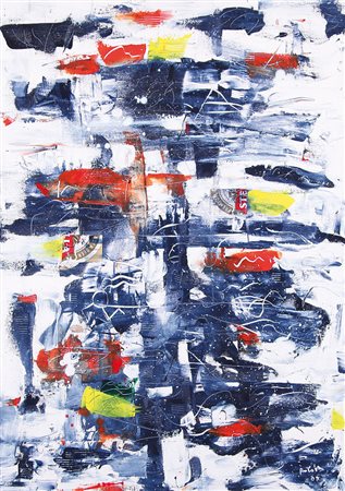 MANSUETO ANTOH Napoli 18/05/1960Entropica, 2008olio, tecnica mista e collage...