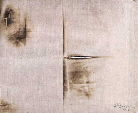 MARROCCO ARMANDO Galatina 08/02/1939Senza titolo, 1975tecnica mista su tela...