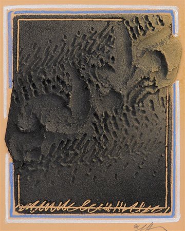 FERRARI AGOSTINO Milano 09/11/1938Invasione, 1996tecnica mista e sabbia su...