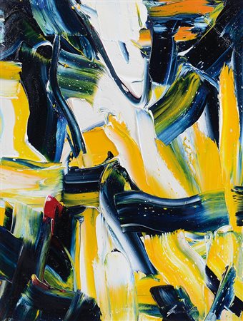 DE LUTTI PIERLUIGI Monfalcone 1959Caduta verticaleolio su tela cm. 80x60,...