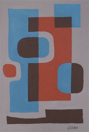 GISCHIA LEON Bax Landes 08/06/1903 - Venezia 1991Composizione 25M, 1971olio...