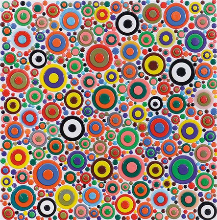 NIDO DAVIDE Senago 1966Orbi nel bianco, 2008colle termofusibili colorate su...