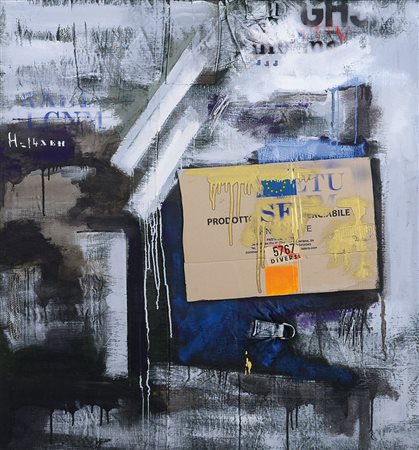 BIASIO GIUSEPPE Padova 1928Prodotto, 1991tecnica mista su tela cm. 130x119,...