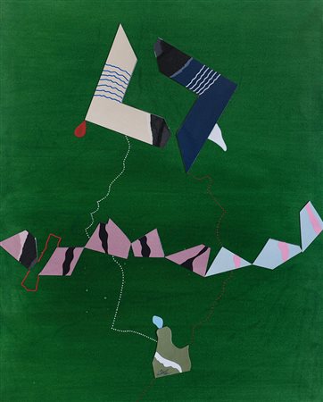 DANGELO SERGIO Milano 1932Le ombre do Palm Springstecnica mista e collage su...