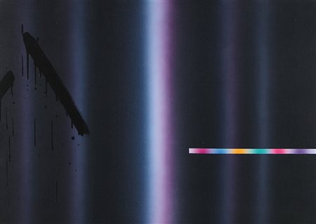 FINZI ENNIO Venezia 1931Cromo lucimetria controacrilico su tela cm. 70x100,...