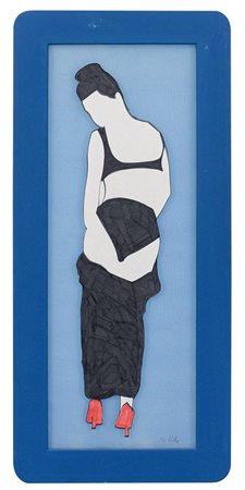 LODOLA MARCO Dorno (Pv) 04/04/1955Strip tease n° 3, 2000smalti e collage su...