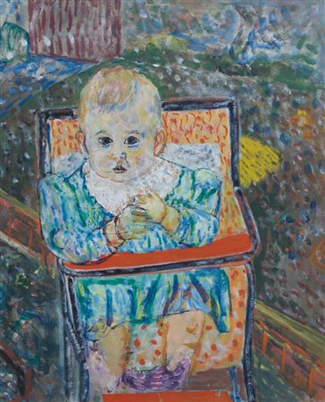 PAJETTA GUIDO Monza (Mi) 08/02/1898 - Milano 15/02/1987Bimbo nel seggiolone,...