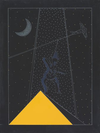 ANGELI FRANCO Roma 14/05/1935 - Roma 12/11/1988Balocco, anni '80acrilico su...