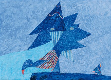 DOVA GIANNI Roma 08/01/1925 - Pisa 1991Senza titolotempera su carta intelata...