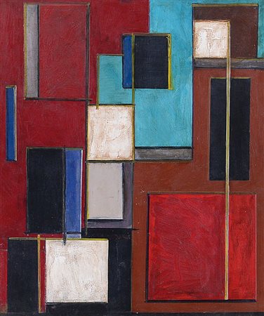 GALVANO ALBINO Torino 16/12/1907 - Torino 1991Senza titolo, 1951olio su...