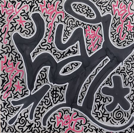 LITTLE ANGEL (LA2) ANGEL ORTIZ New York 1967Metal, 2005spray e pennarello su...