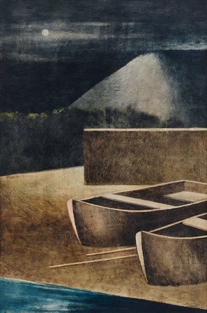 SCUFFI MARCELLO Tizzana (Pt) 1948I paesaggi della malinconia, Notte di...