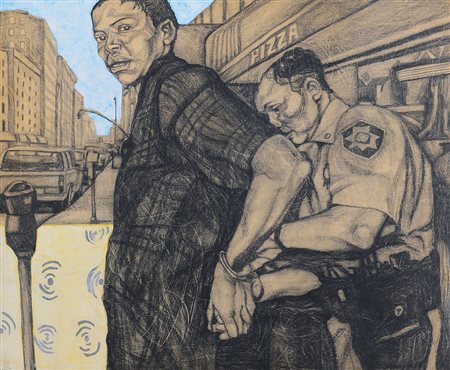 ZAMPETTI LUCA Camerino (MC) 1966Lo arrestarono a little itali, 2001grafite ed...