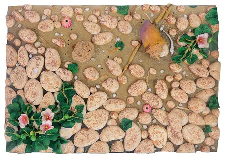 GILARDI PIERO Torino 03/08/1942Spiaggia con strombus e capperi,...