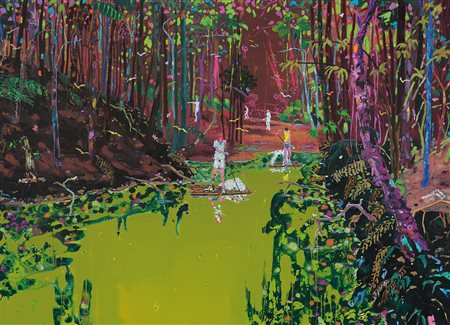 ZANGHI WILLIAM MARC Wichita (Kansas) 1972Caccia al marabù, 2008vernice su...